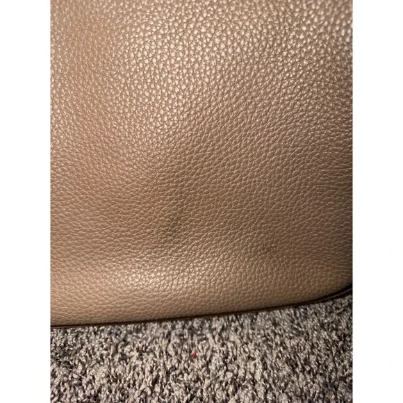 Coach Cary Shoulder Bag Dark Stone Pebble Leather Crossbody Hobo - Picture 11 of 15